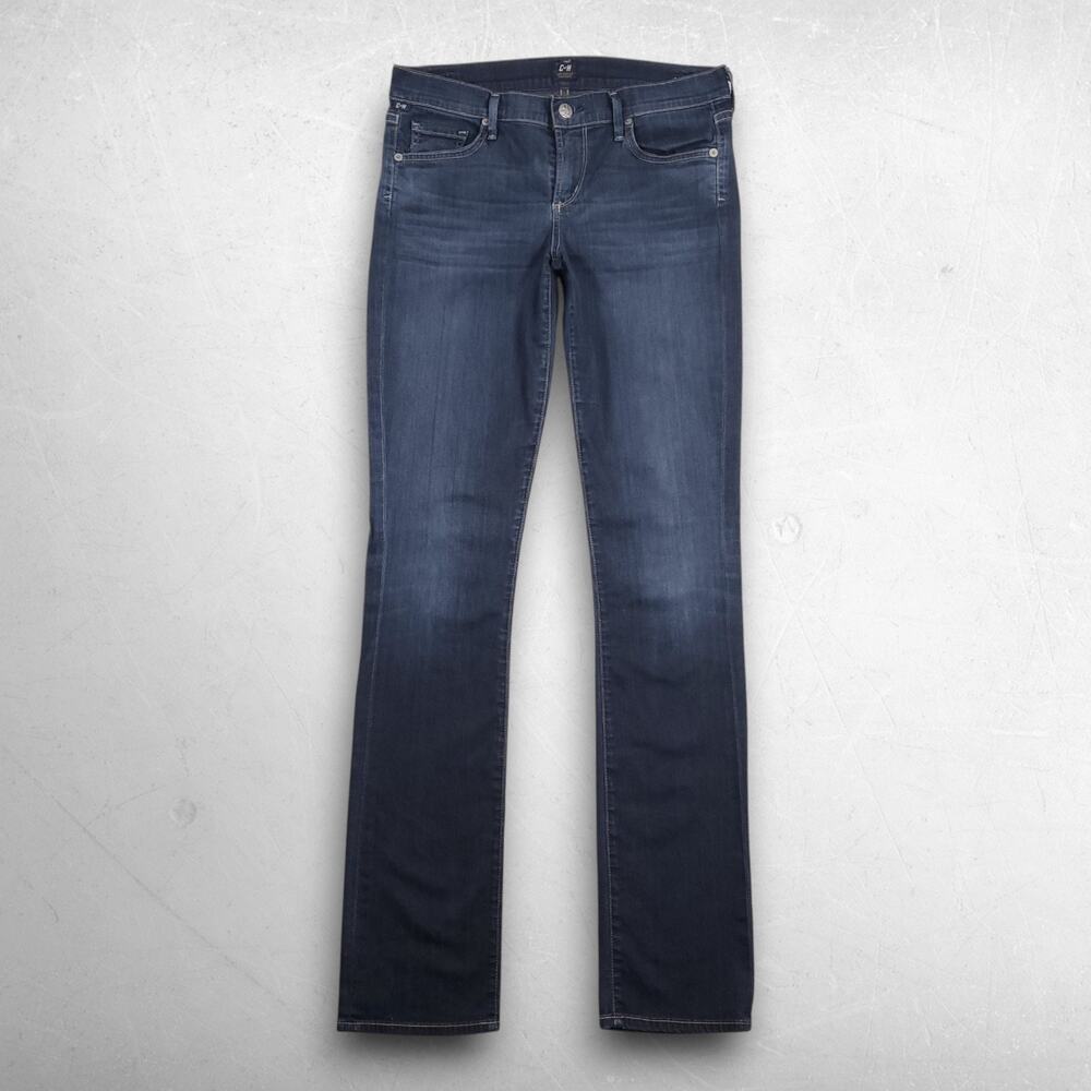 Citizens of Humanity Ava Low Rise Straight Leg Jeans Women 29 Blue Faded Stretch